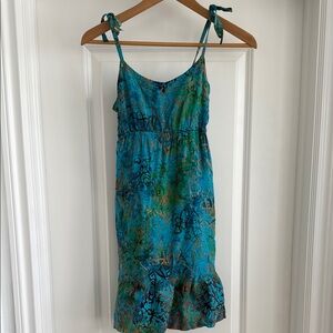 NWOT Girls Hawaiian Blue & Green sundress